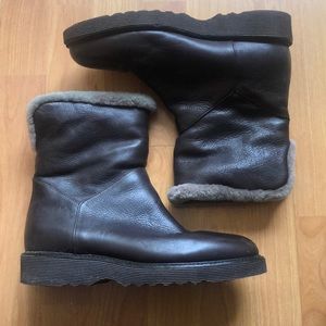 Aquatalia weather proof leather booties size 9